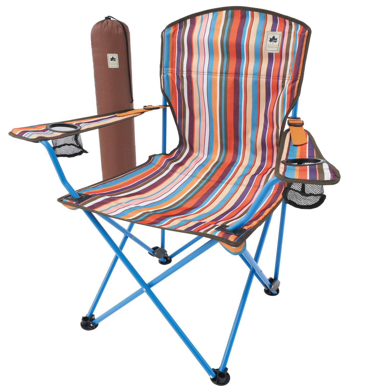 ROSY Recliner Chair-BB (Orange Stripe),, large image number 0