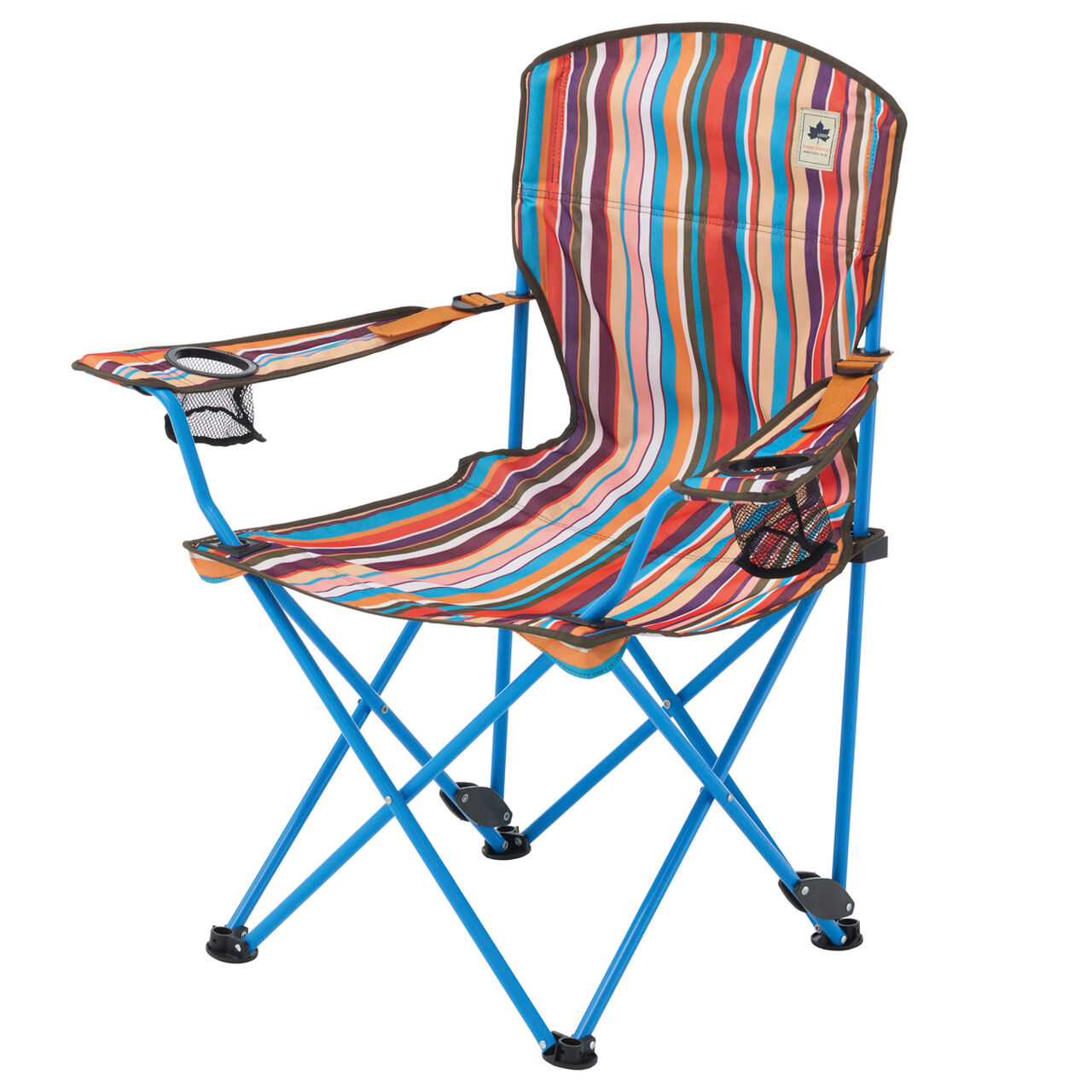 ROSY Recliner Chair-BB (Orange Stripe),, large image number 1