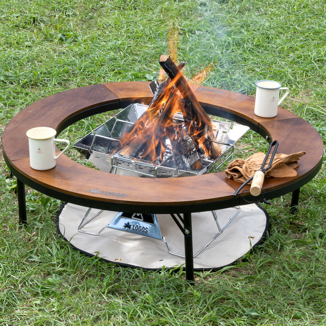 Fire Pit Circle Table L Fireproof & Heat-insulating Sheet,, large image number 5